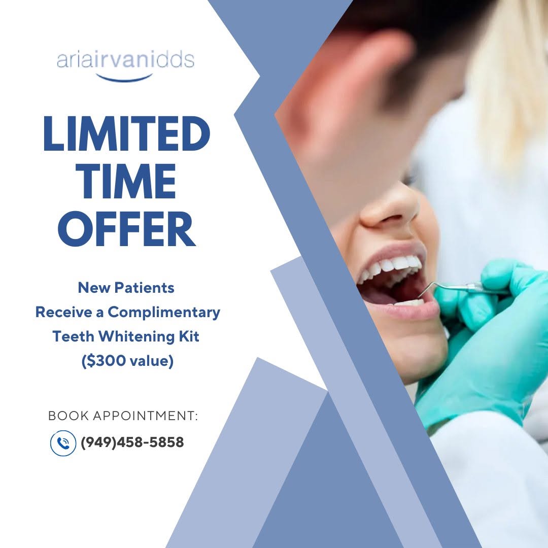 Instagram post by Dr. Aria Irvani, DDS: 🌟 At offices of Aria Irvani DDS, we're committed to making sure you will continue to smile bright in the new year! That is why until Jan 31…