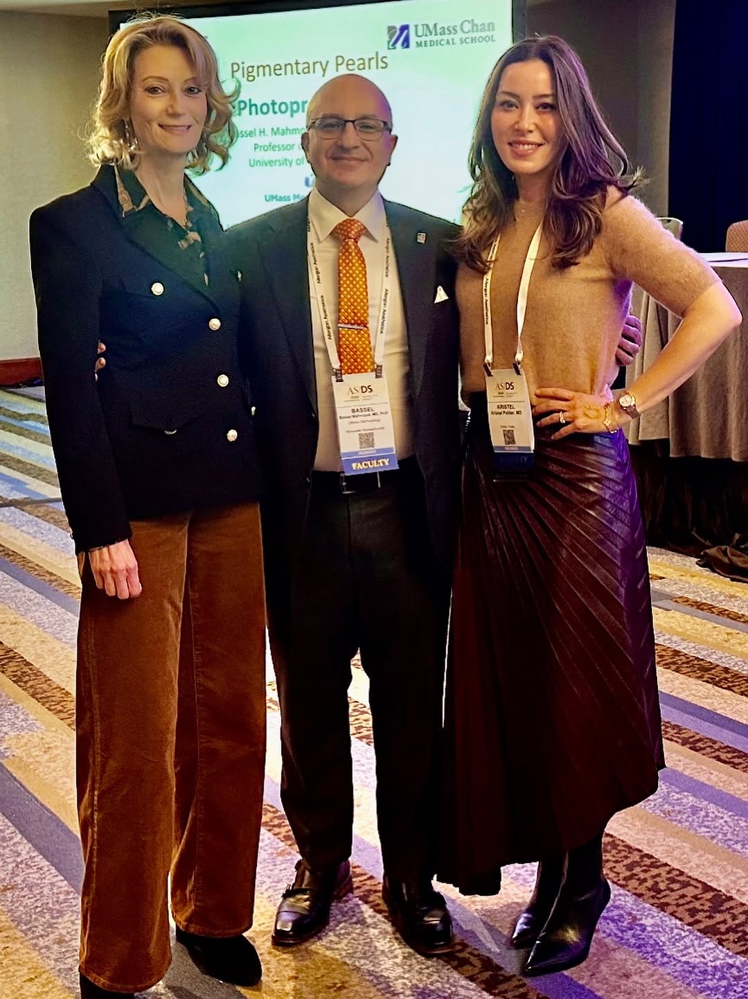 Instagram post by Dr. Arielle Kauvar: Outstanding presentations by my co-speakers, Dr. Kristel Polder and Dr. Arielle Kauvar, part the “Pigmentary Pearls” session, at the 2025 An…