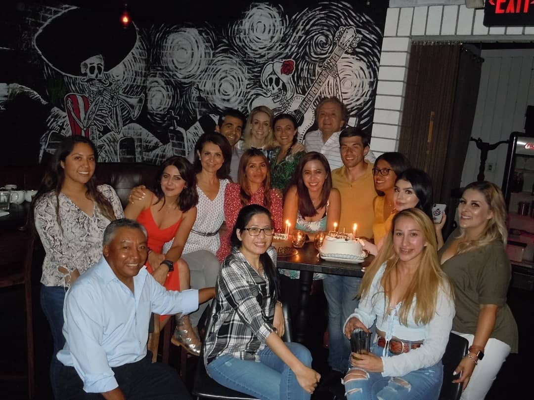 Instagram post by Dr. Arthur Kezian, DDS: Happy Birthday to the colleagues Liss, Jean, Cris, Daisy, and Hayk; who make To-Do-Lists shorter and office parties longer #SpringBirthdays …