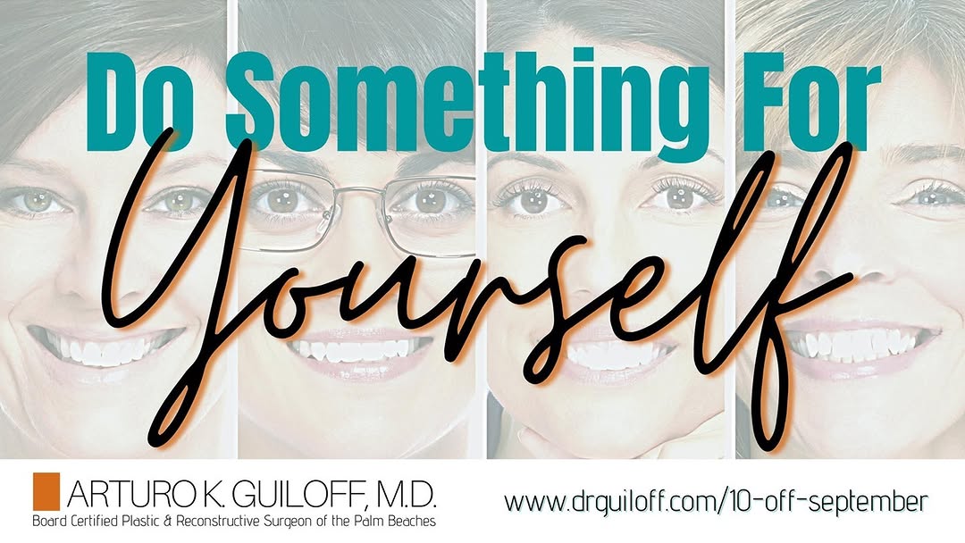 Instagram post by Dr. Arturo Guiloff: Why not treat yourself to something that makes you feel good? Saving 10% just makes it that much better. See what you can do for yourself to…
