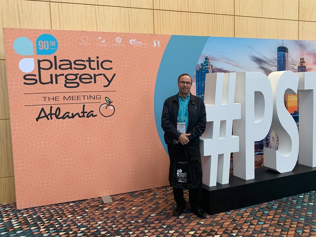 Instagram post by Dr. Arturo Guiloff: Dr. Guiloff polishing up on the latest plastic surgery techniques for his patients at the 2021 Atlanta meeting for the American Society of P…