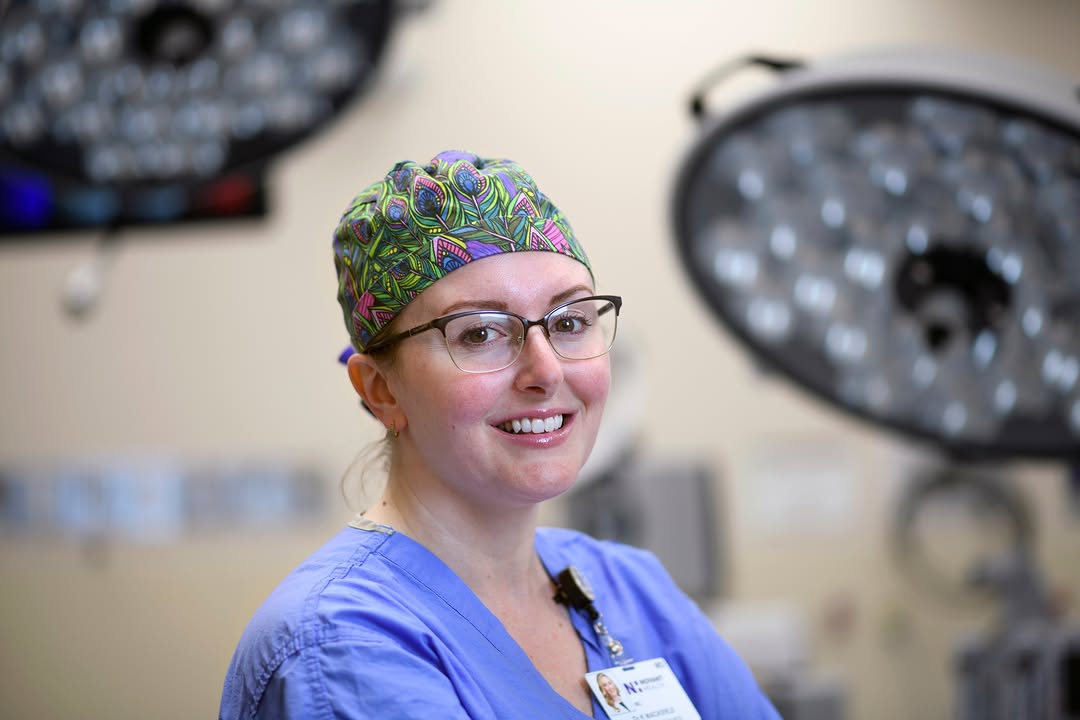 Instagram post by Dr. Ashish K. Jain: During neurosurgery residency, Dr. Kelly Wackerle needed spinal surgery herself. The experience gave her a unique perspective on pain, recov…