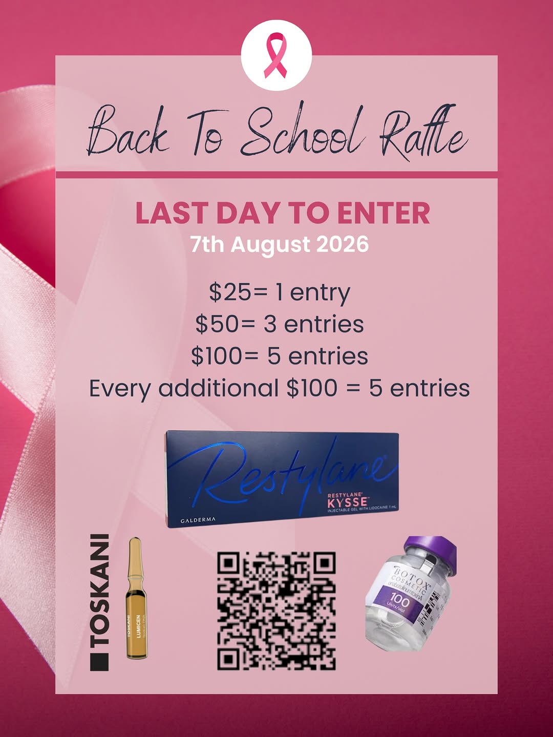 Instagram post by Dr. Ashley Kerekes: 🚨 Last Chance to Enter! 🚨 Today is the final day to donate and be entered into our raffle in support of Reconstruct the Runway! Every dona…