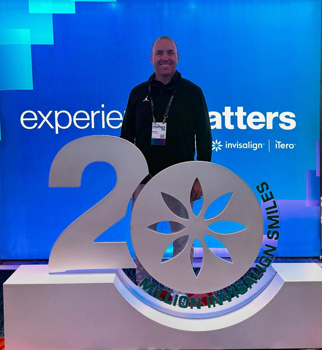 Instagram post by Dr. Austin Reed, DDS: Dr. Reed attended the national Invisalign convention this weekend in Las Vegas! He is back and ready to show you what your new smile can loo…