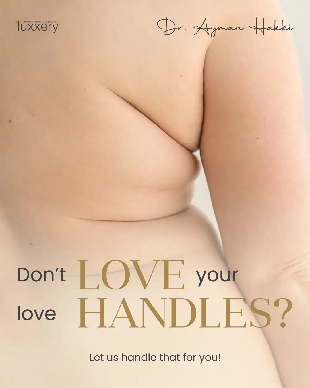 Instagram post by Dr. Ayman Hakki: Not a fan of your love handles? Time to get your figure looking flawless. We offers personalized body contouring to help you look and feel b…