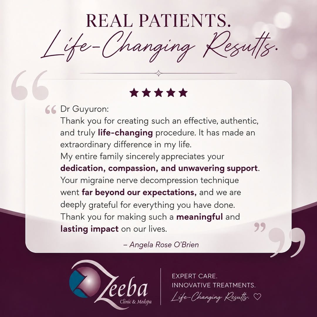 Instagram post by Dr. Bahman Guyuron: Some reviews mean more than words can express. ❤️ Knowing that our patients can return to living their lives free from the burden of chronic…