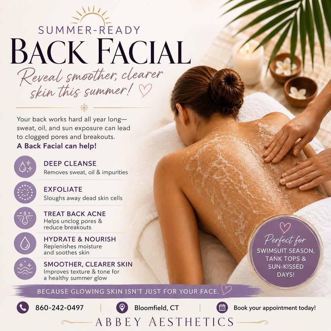 Instagram post by Dr. Barbara Padilla: ☀️ Your back deserves skincare too. Summer means swimsuits, tank tops, and open-back dresses, but sweat, sunscreen, and oil can lead to clog…