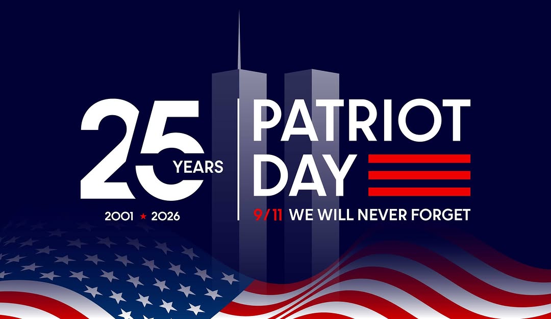 Instagram post by Dr. Barry Resnik: On Patriot Day, we remember, reflect, and stand together in unity. #PatriotDay #September11 #NeverForget
