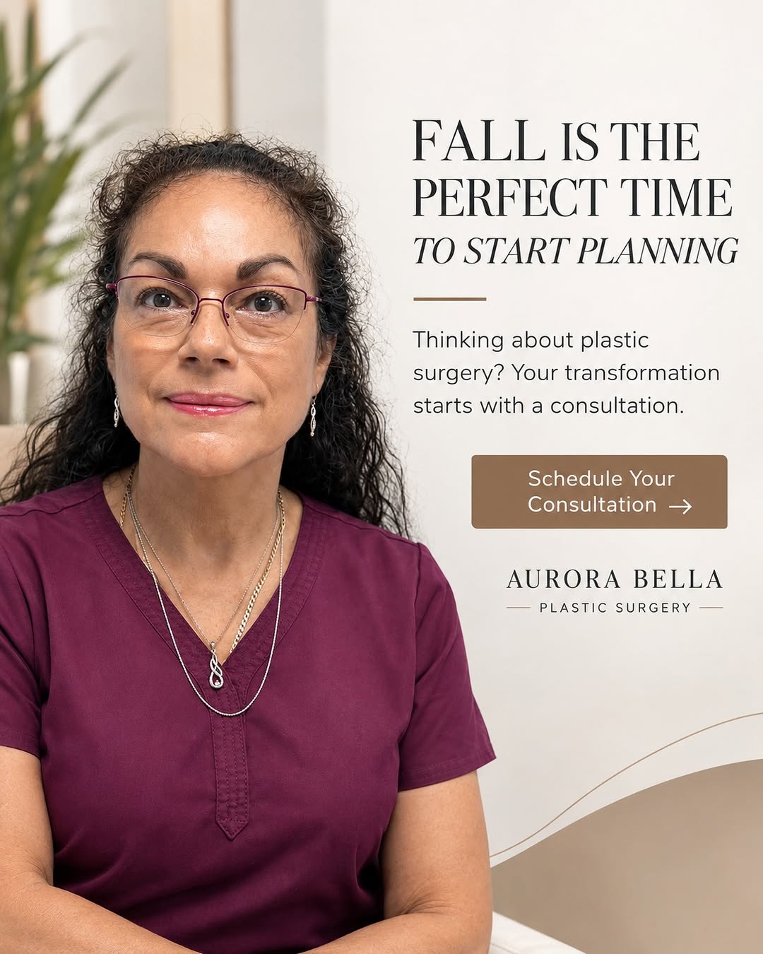 Instagram post by Dr. Bella A. Pacheco: 🍂 Fall is the perfect time to start planning your transformation. ✨ If you’ve been thinking about plastic surgery, don’t wait until the hol…