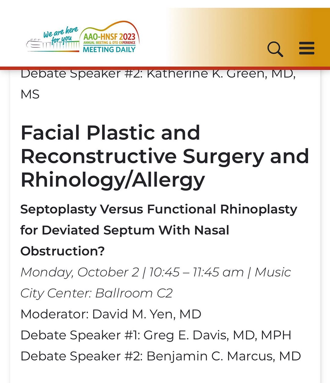 Instagram post by Dr. Benjamin C. Marcus: Quick trip to Nashville for the “great debate”. Honored to represent the #aafprs