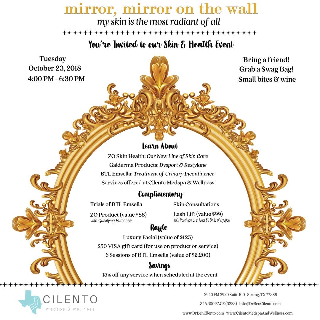 Instagram post by Dr. Benjamin W. Cilento: Looking forward to seeing everyone at our Skin and Health Event this Tuesday at 4 PM!