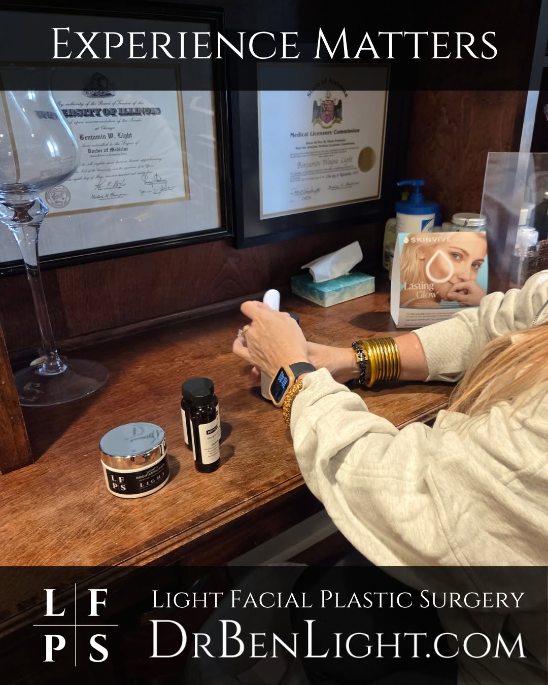 Instagram post by Dr. Benjamin W. Light: What happens behind the scenes before your appointment? ✨ Great results start long before a treatment begins. Our team takes care in prepari…