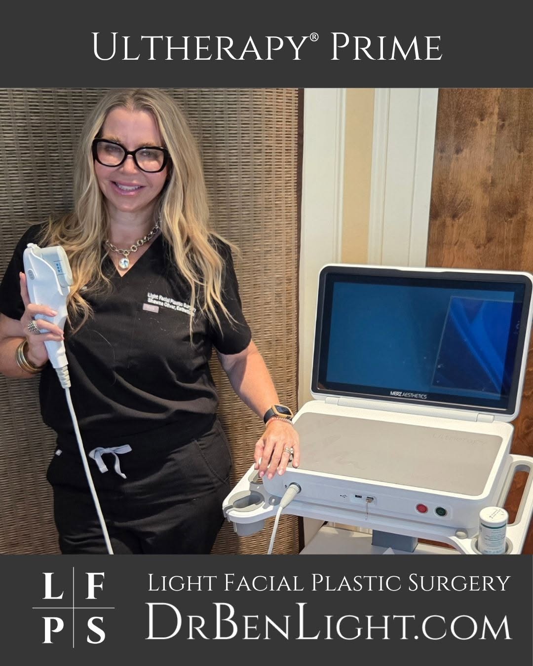Instagram post by Dr. Benjamin W. Light: Fall is the perfect time to get serious about your skin. 🍂✨ Meet Ultherapy PRIME- a non-invasive treatment that uses focused ultrasound ene…
