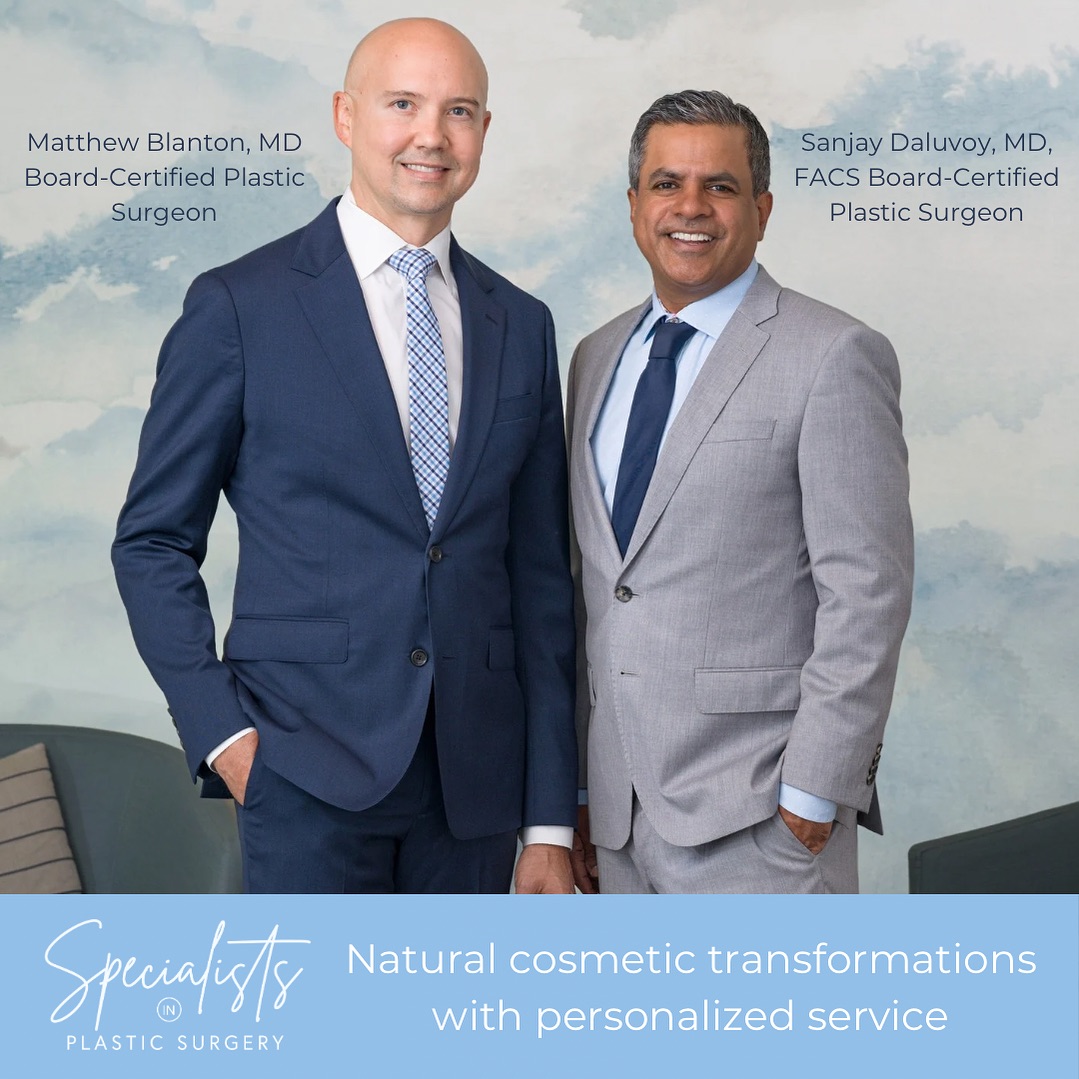 Instagram post by Dr. Benjamin Wood: Cosmetic surgery for the body, breast & face by Board-Certified Plastic Surgeons Dr. Matthew Blanton and Dr. Sanjay Daluvoy We specialize in…
