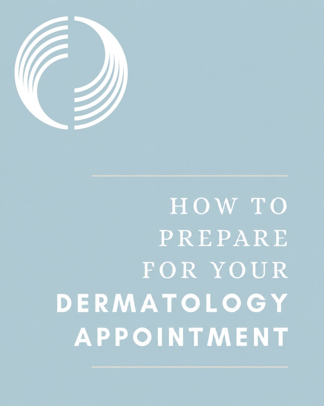 Instagram post by Dr. Beth G. Goldstein: A little preparation can help you get the most out of your dermatology appointment. 💙 From arriving makeup-free to bringing a list of your …
