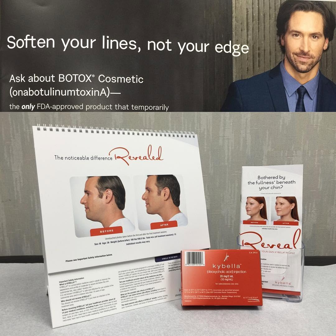 Instagram post by Dr. Blair S. Kranson: Men could spoil themselves too! #Kybella #allerganbotox #Botox #dermatology