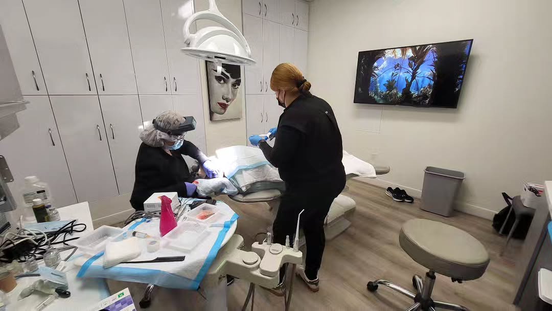 Instagram post by Dr. Bounmany Kyle Keojampa: A common office procedure we perform is FUE (Follicular Unit Extraction) hair transplants. Individual hair follicles are extracted from a do…