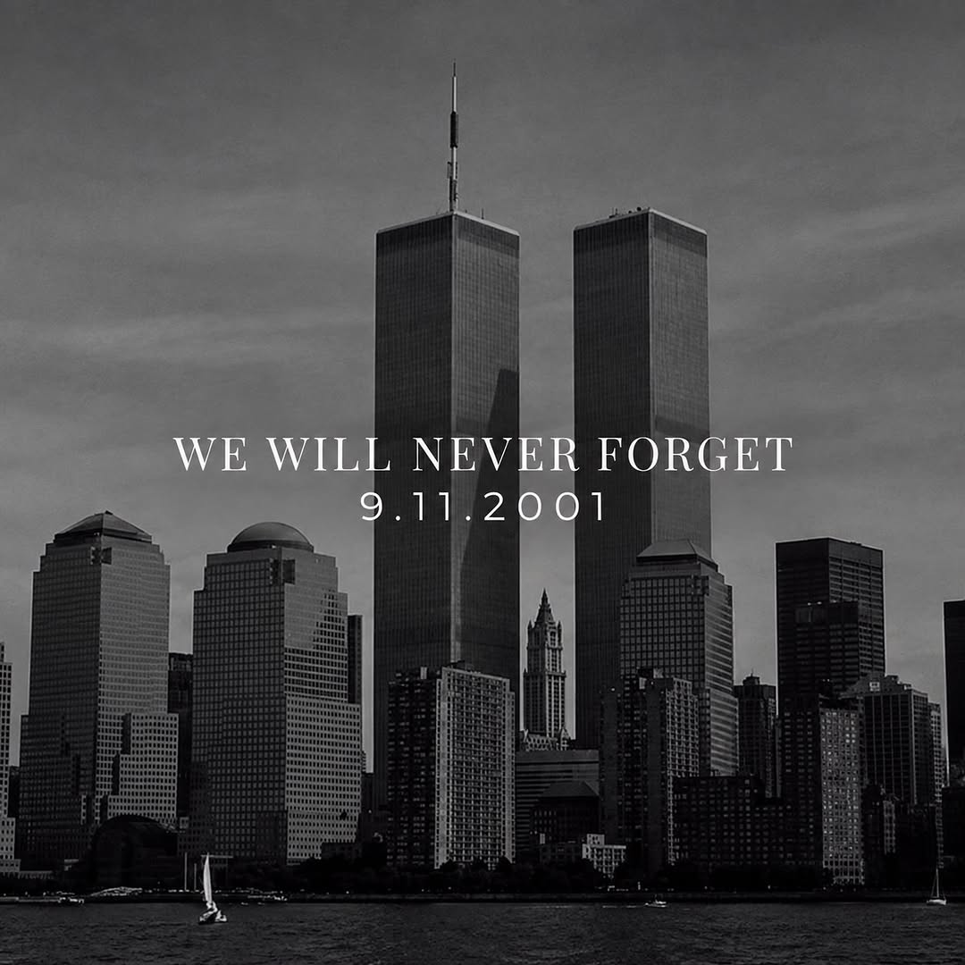 Instagram post by Dr. Bradley Bengtson: 25 years later, we remember. 🤍 Today, we honor the lives lost on September 11, 2001, the families forever changed, and the courage of the f…