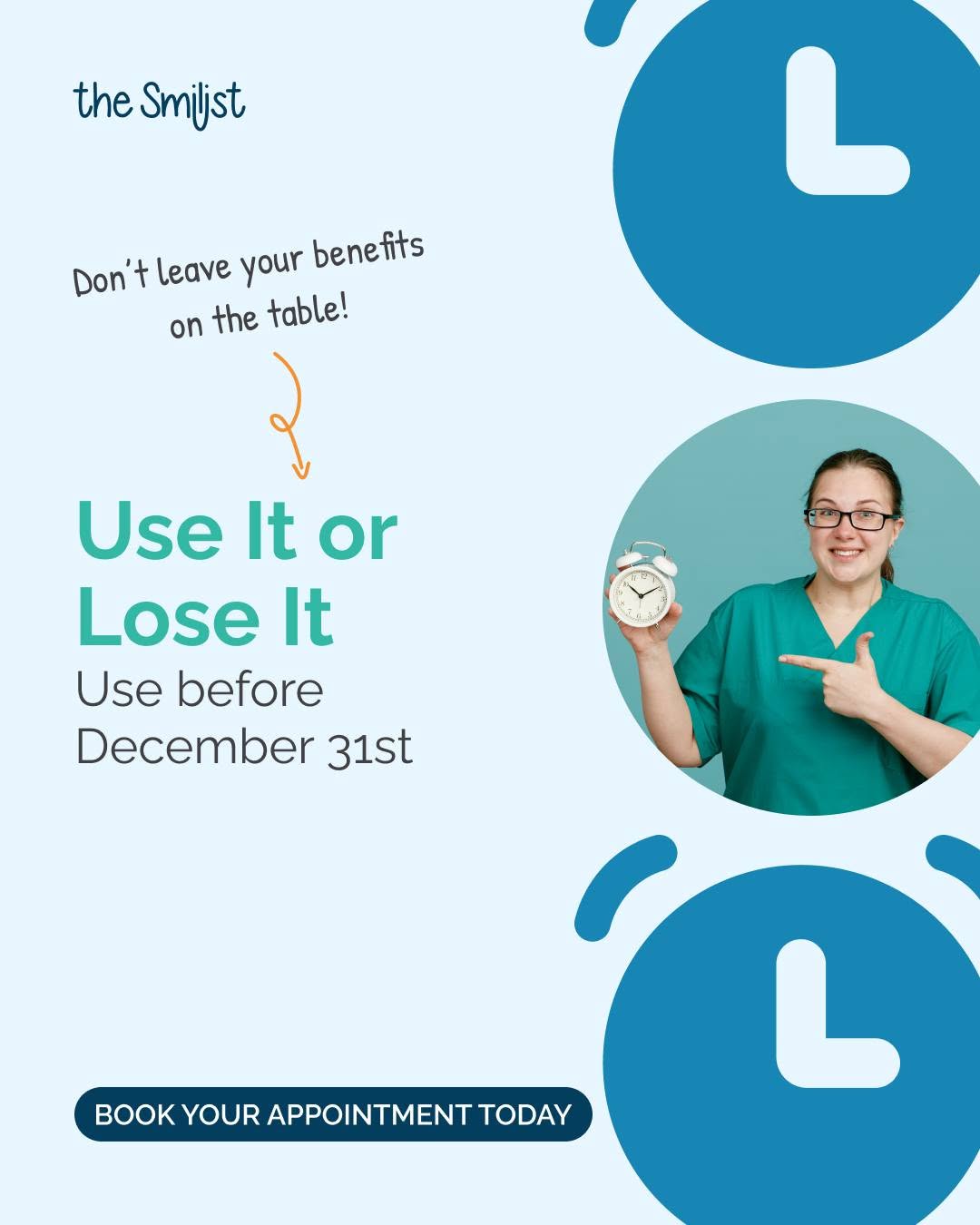 Instagram post by Dr. Brandon G. Katz, DDS: Don't leave your dental benefits on the table! Did you know that most dental insurance plans reset on January 1st? Any unused benefits typic…