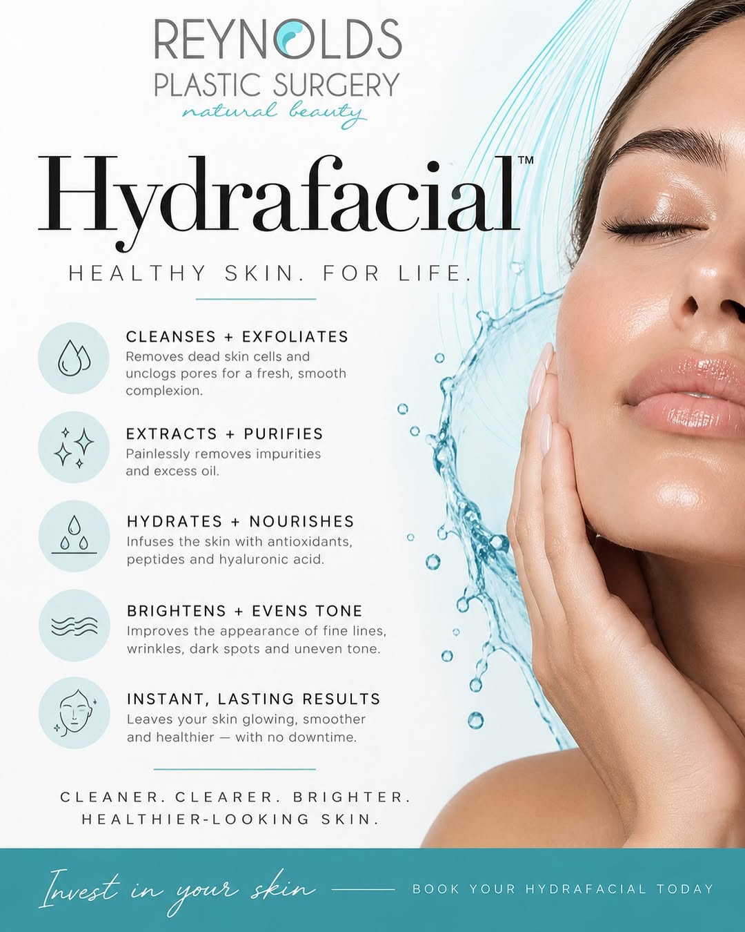 Instagram post by Dr. Brandon Q. Reynolds: DON’T KNOW WHERE TO BEGIN? ✨ Start with a Hydrafacial. A luxurious reset designed to cleanse, hydrate, extract, and reveal beautifully radia…