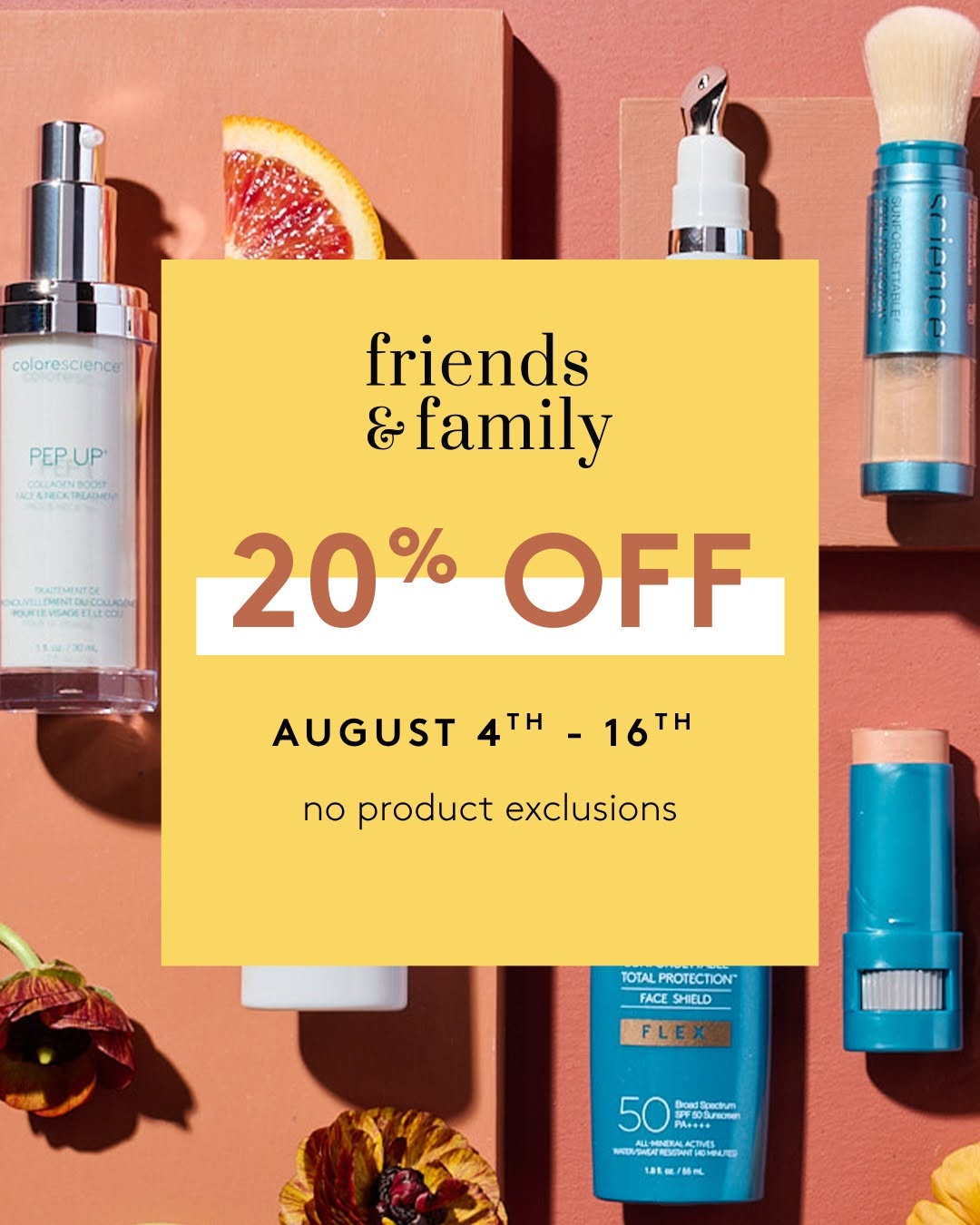 Instagram post by Dr. Brenda Schiesel, DO: ***Colorscience Sale*** 20% off 8/4-8/16 #skincare #colorscience #Tulsa #Jenks #aesthetics