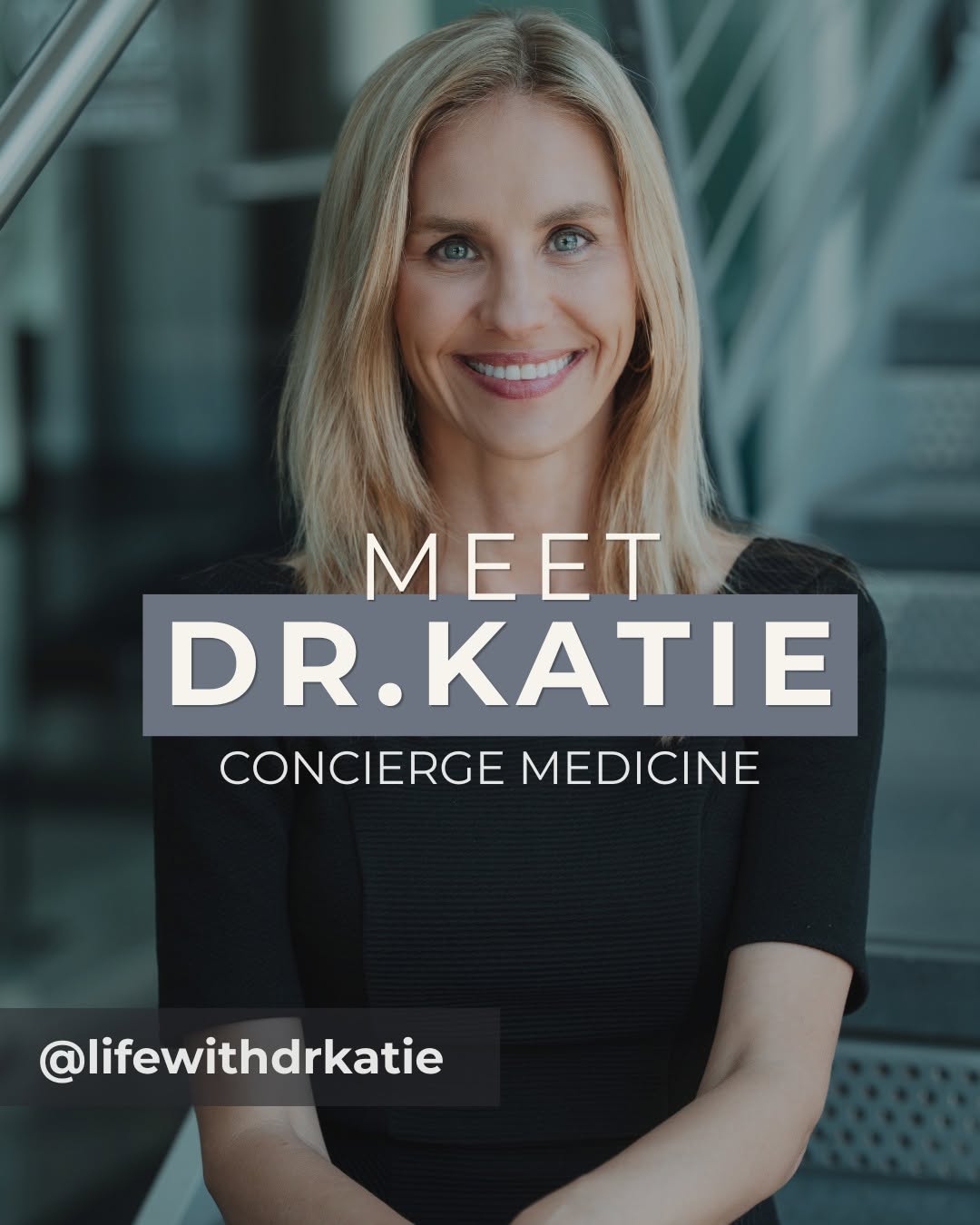 Instagram post by Dr. Brenton B. Koch: Meet Dr. Katie Kuehner, our concierge medicine physician at Koch & Carlisle Plastic Surgery & Spa. Dr. Katie leads our personalized wellness…