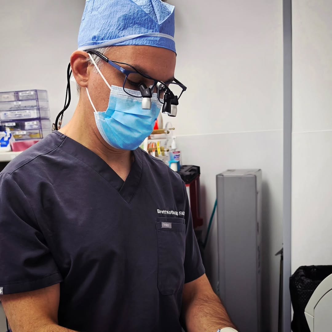 Instagram post by Dr. Brett S. Kotlus: In the OR today I mentioned something to @dr.seansingh who was acting as my assistant, something about a machined metal part that I wanted t…