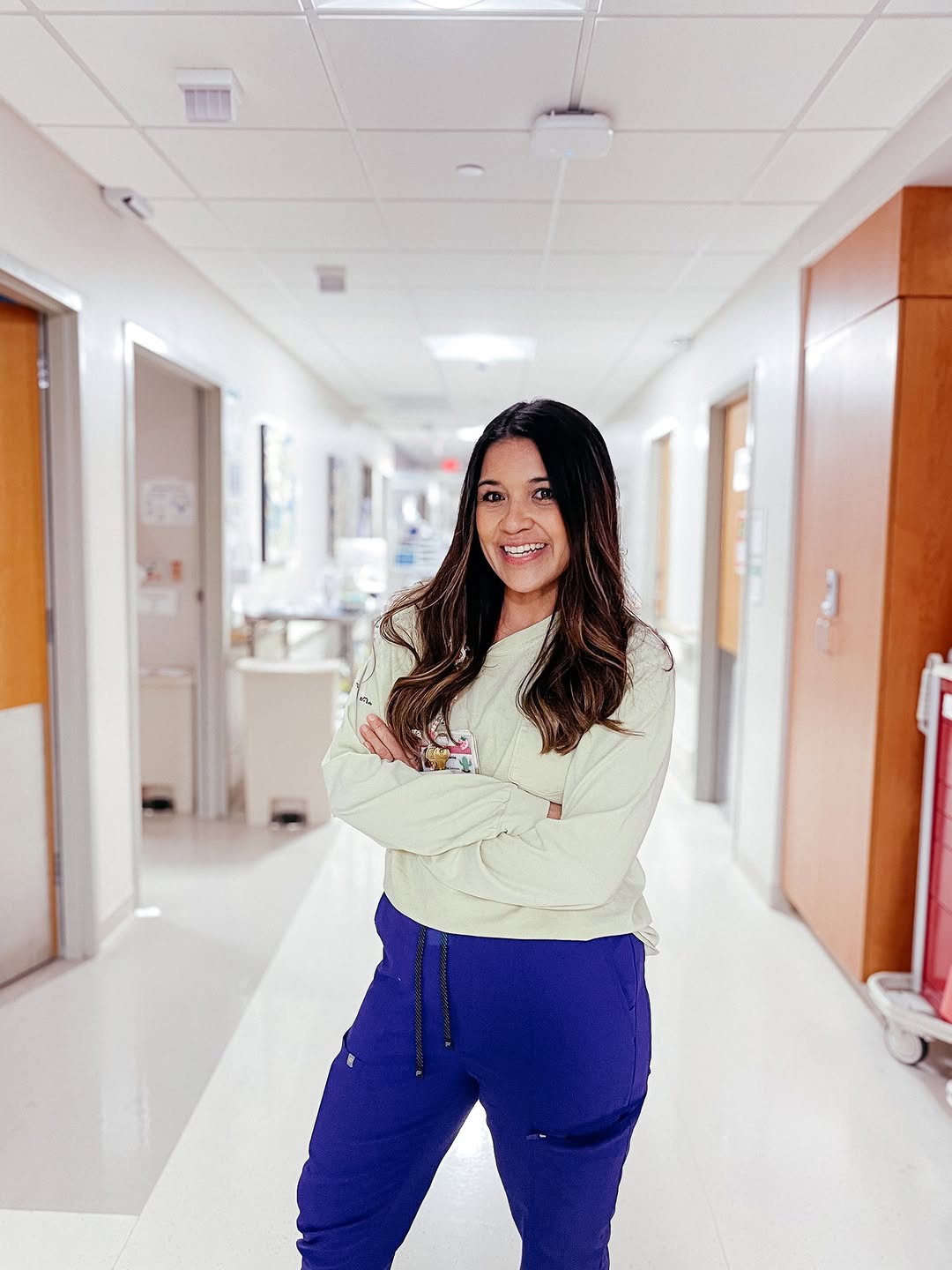 Instagram post by Dr. Brian Downs: Stephanie never forgot what it felt like to need someone in her corner. Before she was an assistant nurse manager in the Dale and Karen Sise…