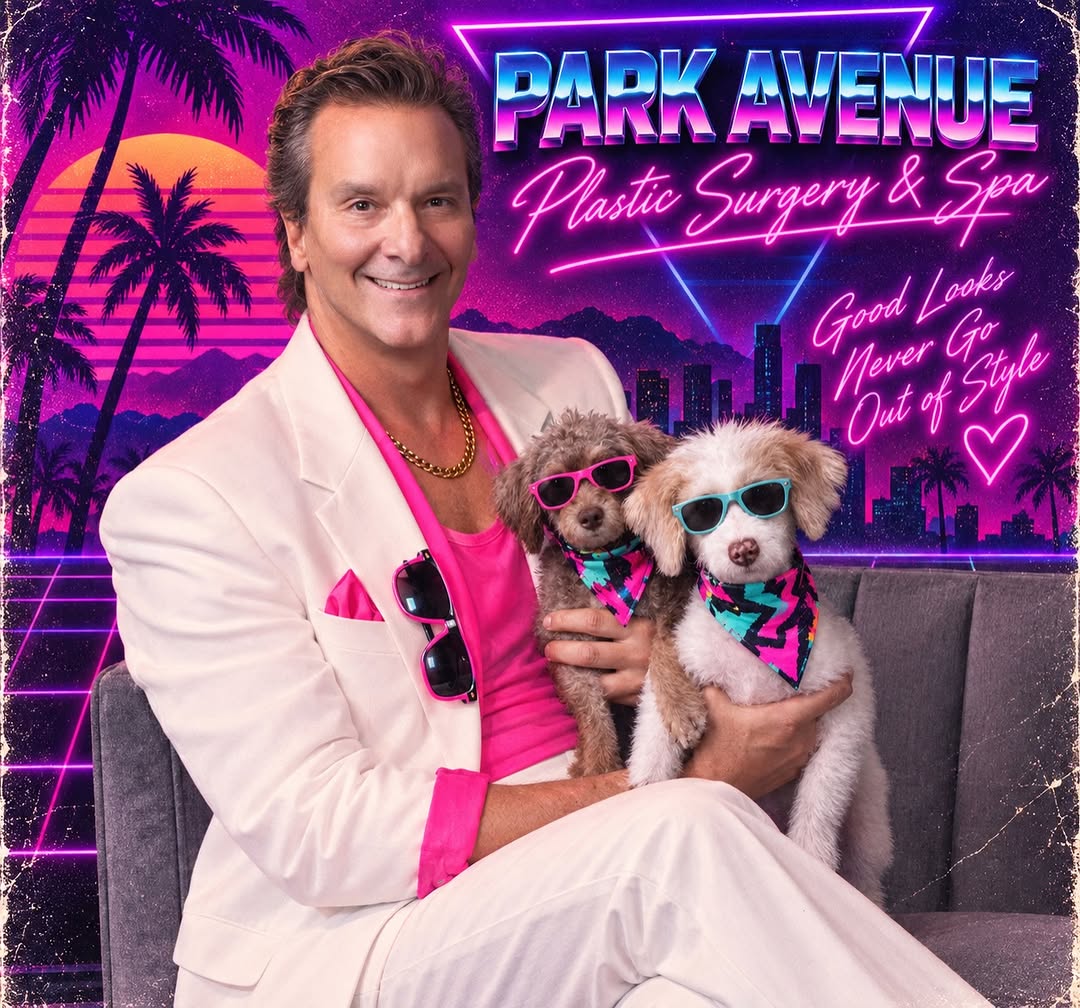 Instagram post by Dr. Brian Joseph: Bringing a little 80s fun to our day while celebrating the incredible team behind our practice! ✨🪩 From our clinical staff to our administr…