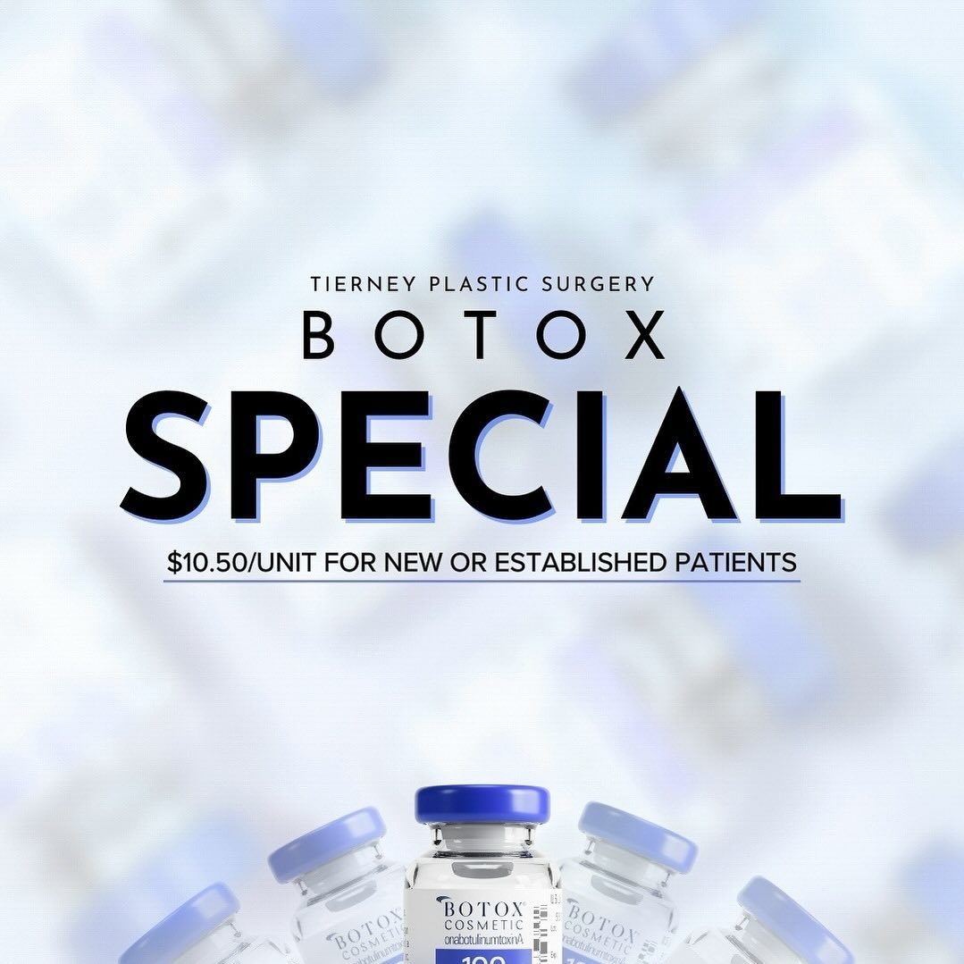 Instagram post by Dr. Brian P. Tierney: ❕JUNE BOTOX SPECIAL ALERT ❕ We are offering Botox at 10.50/Unit for all patients the entire month of June ✨ Please contact our office to boo…