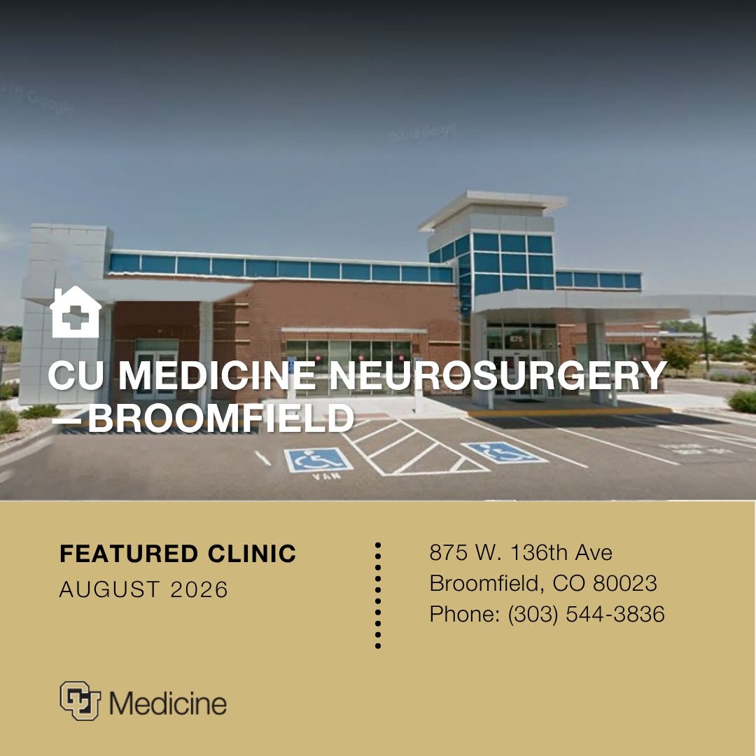 Instagram post by Dr. Brooke French: CU Medicine Neurosurgery – Broomfield provides expert, compassionate care for conditions affecting the brain, spine and nervous system. The …
