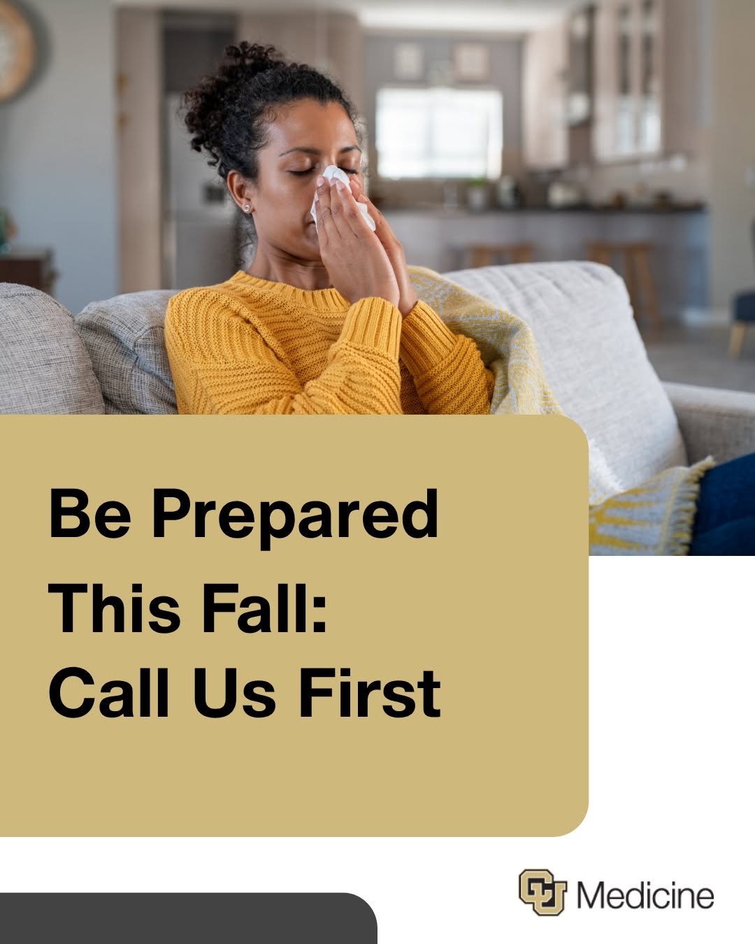 Instagram post by Dr. Brooke French: Respiratory illness season is almost here. Take steps to prevent the spread of illness, know where to seek care and remember to call us firs…