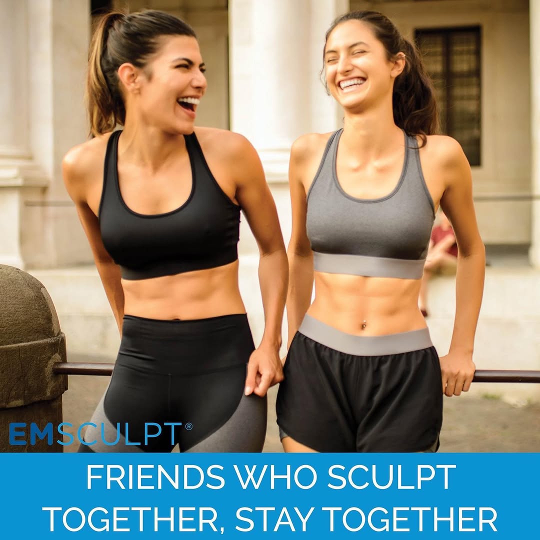 Instagram post by Dr. Brooke Jackson: Spring break is coming! Have you heard about BUDDYSCULPT? #multitask Grab your buddy and get toned abs together while you catch up. Two budd…