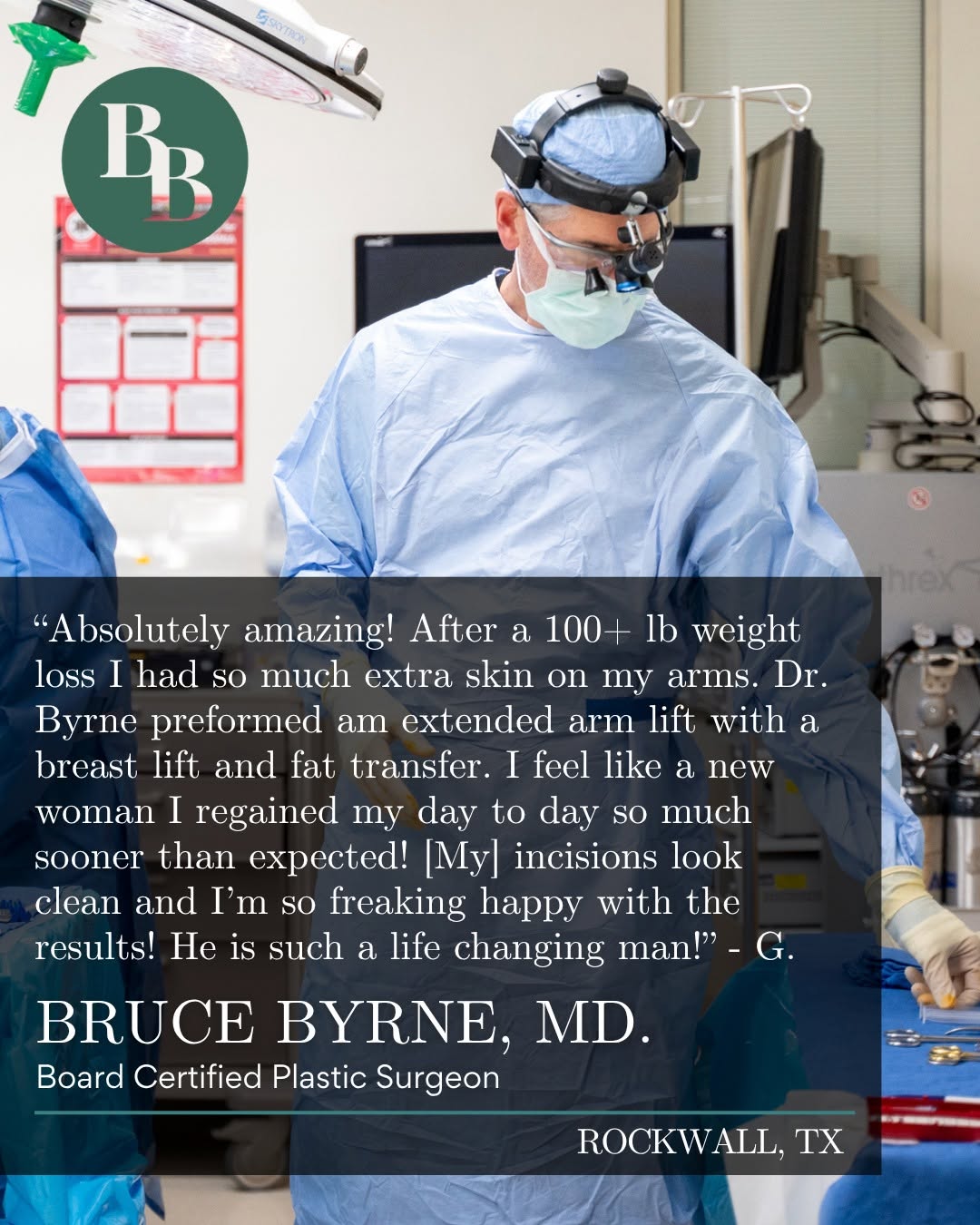 Instagram post by Dr. Bruce A. Byrne: After a significant weight loss, excess skin can sometimes make it difficult to fully enjoy the progress you have worked so hard to achieve.…