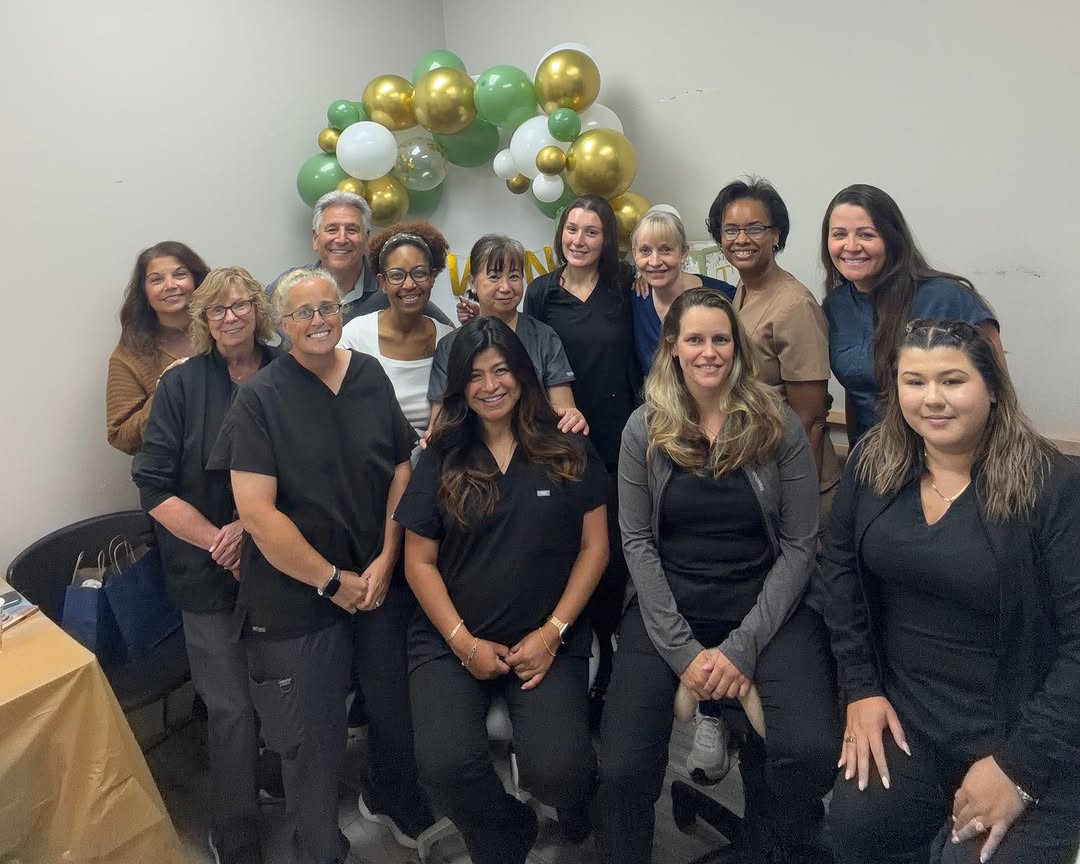 Instagram post by Dr. Bruce Freund, DDS: A very special celebration at our New City office! Last week we celebrated our wonderful office manager as she prepares to welcome twins! Co…
