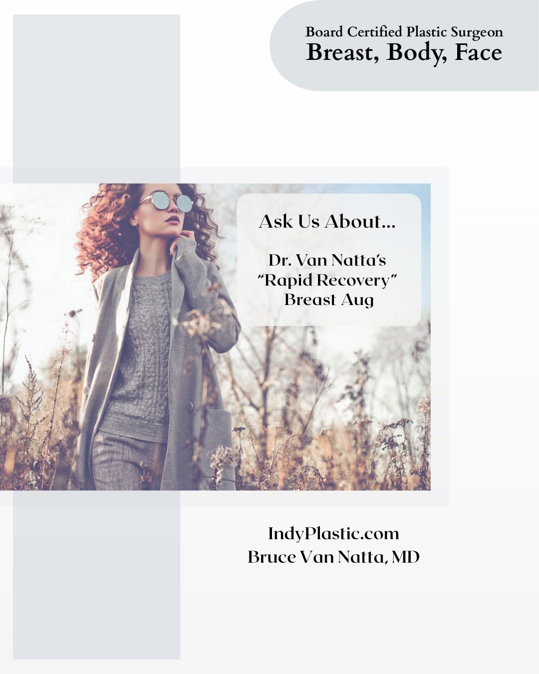 Instagram post by Dr. Bruce W. Van Natta: Board certified plastic surgeon, Dr. Bruce Van Natta, takes a unique approach called “Rapid Recovery” for his breast augmentation patients. …