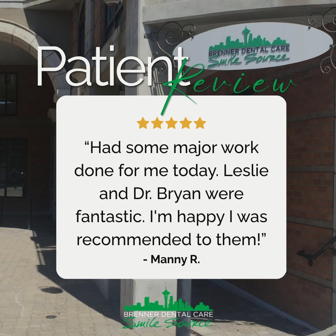 Instagram post by Dr. Bryan Brenner, DDS: Manny, we're so glad you found us through a recommendation and that Leslie and Dr. Brenner made your experience such a positive one. We trul…