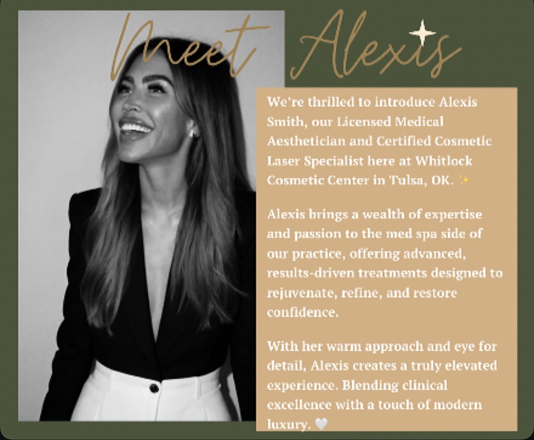 Instagram post by Dr. Bryan Whitlock: Your aesthetic journey just got even better! 🤍 With Alexis joining our team, we’re enhancing the way we support, educate, and care for ever…