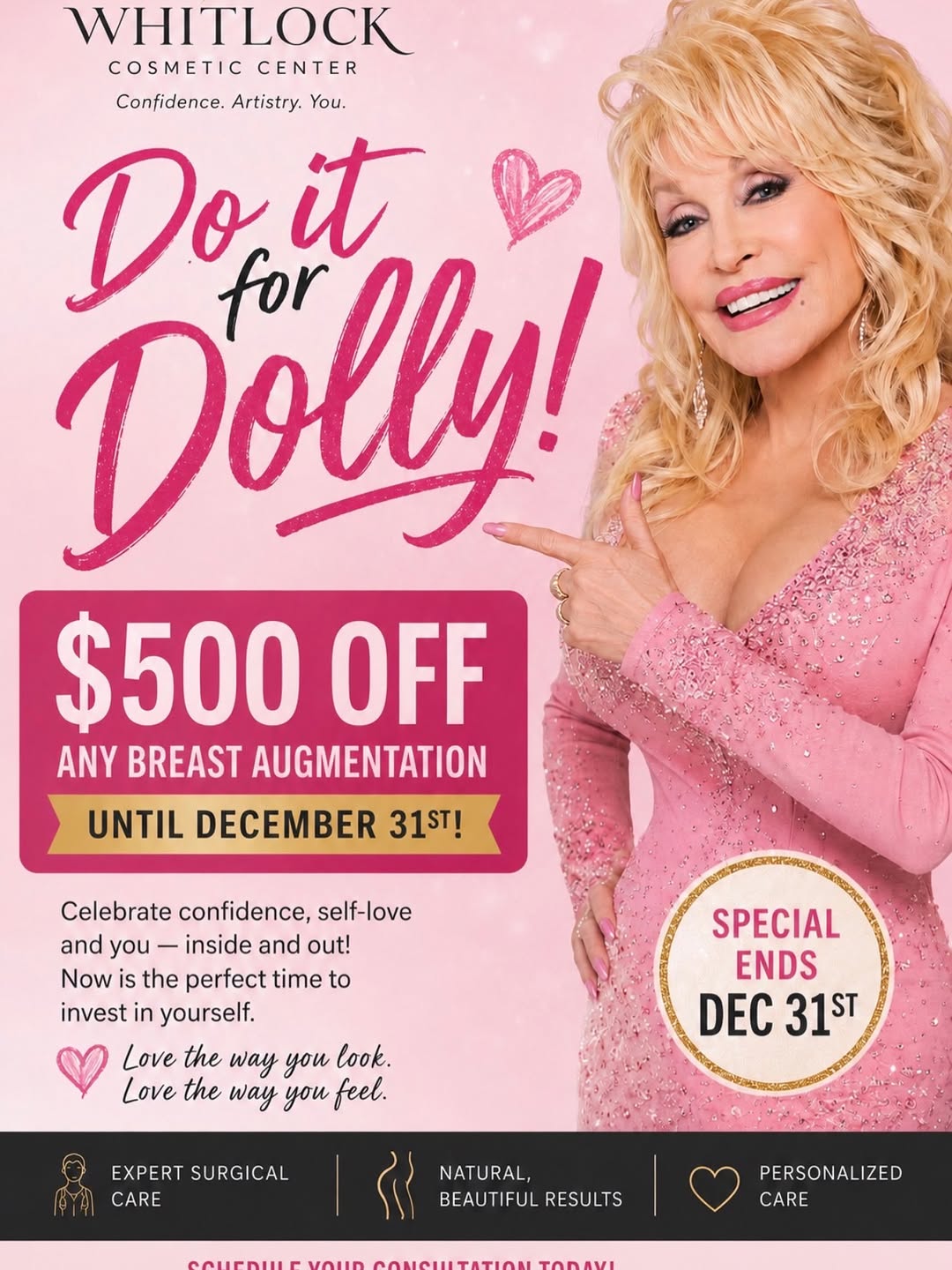 Instagram post by Dr. Bryan Whitlock: Rendering the great Dolly Parton! 💕