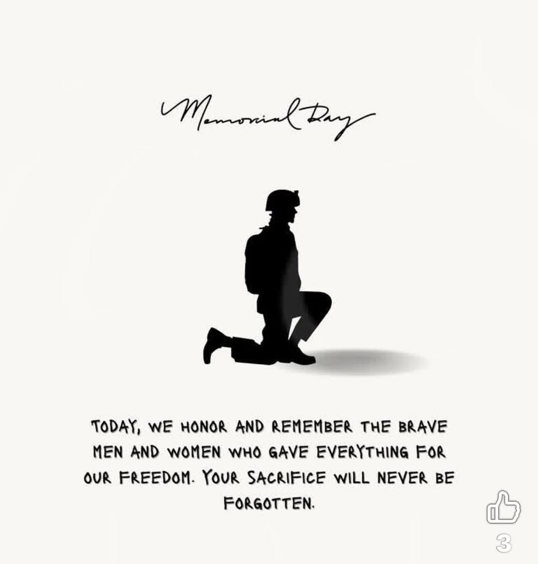 Instagram post by Dr. C. Jeff Kesler: Happy Memorial Day! 🇺🇸