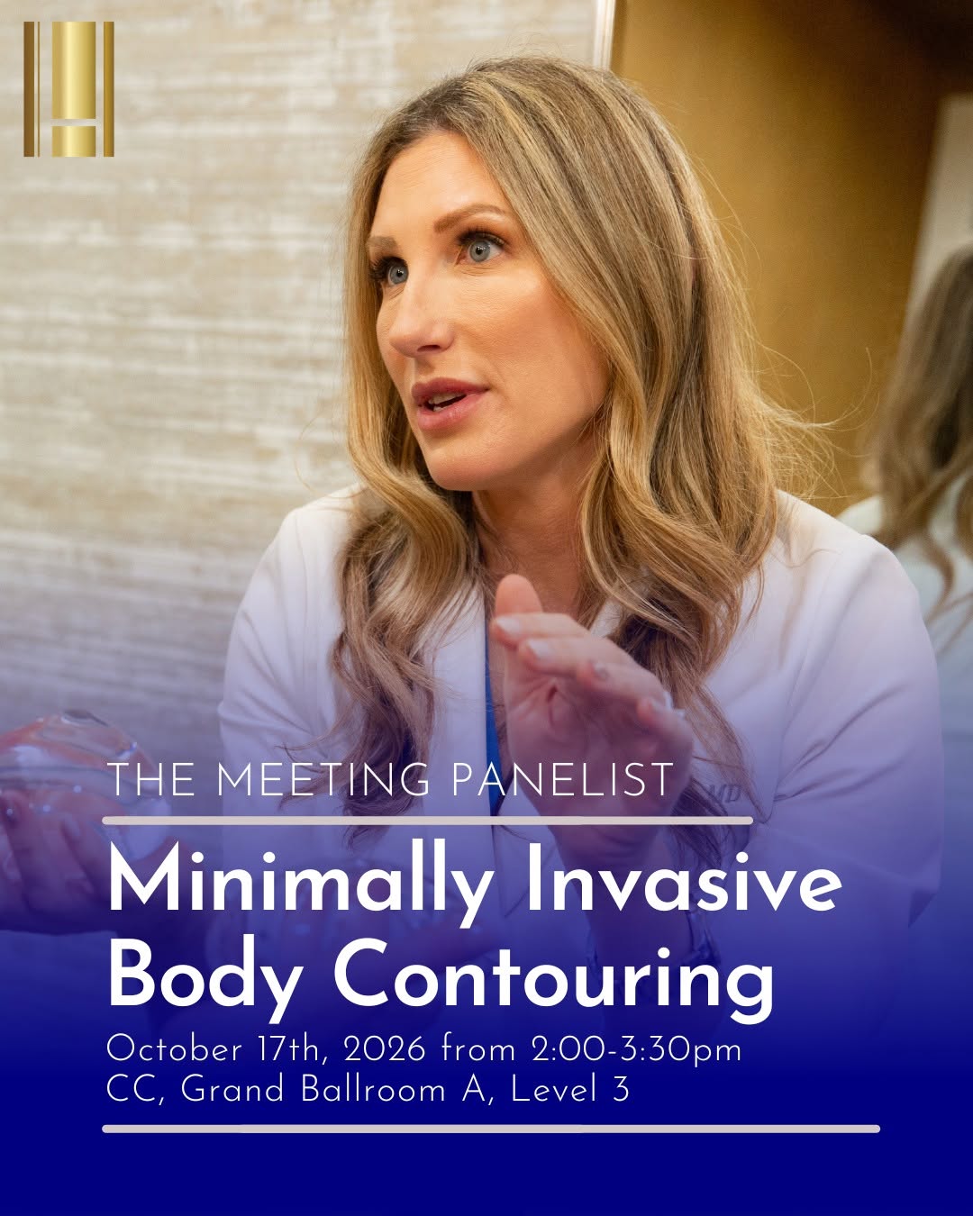 Instagram post by Dr. Cara Downey: Excited to share that our very own Dr. Downey is a panelist for this year's The Meeting, the largest plastic surgery convention. We're looki…