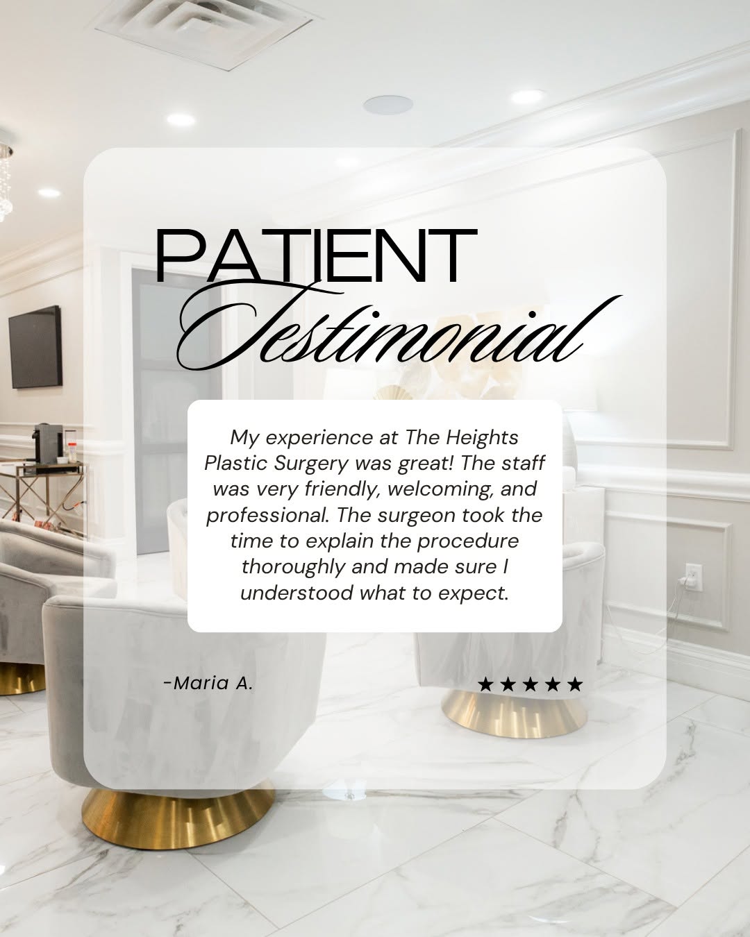 Instagram post by Dr. Cara Downey: We love to hear it 🗣️ #patienttestimonial #plasticsurgery #houston #reviews