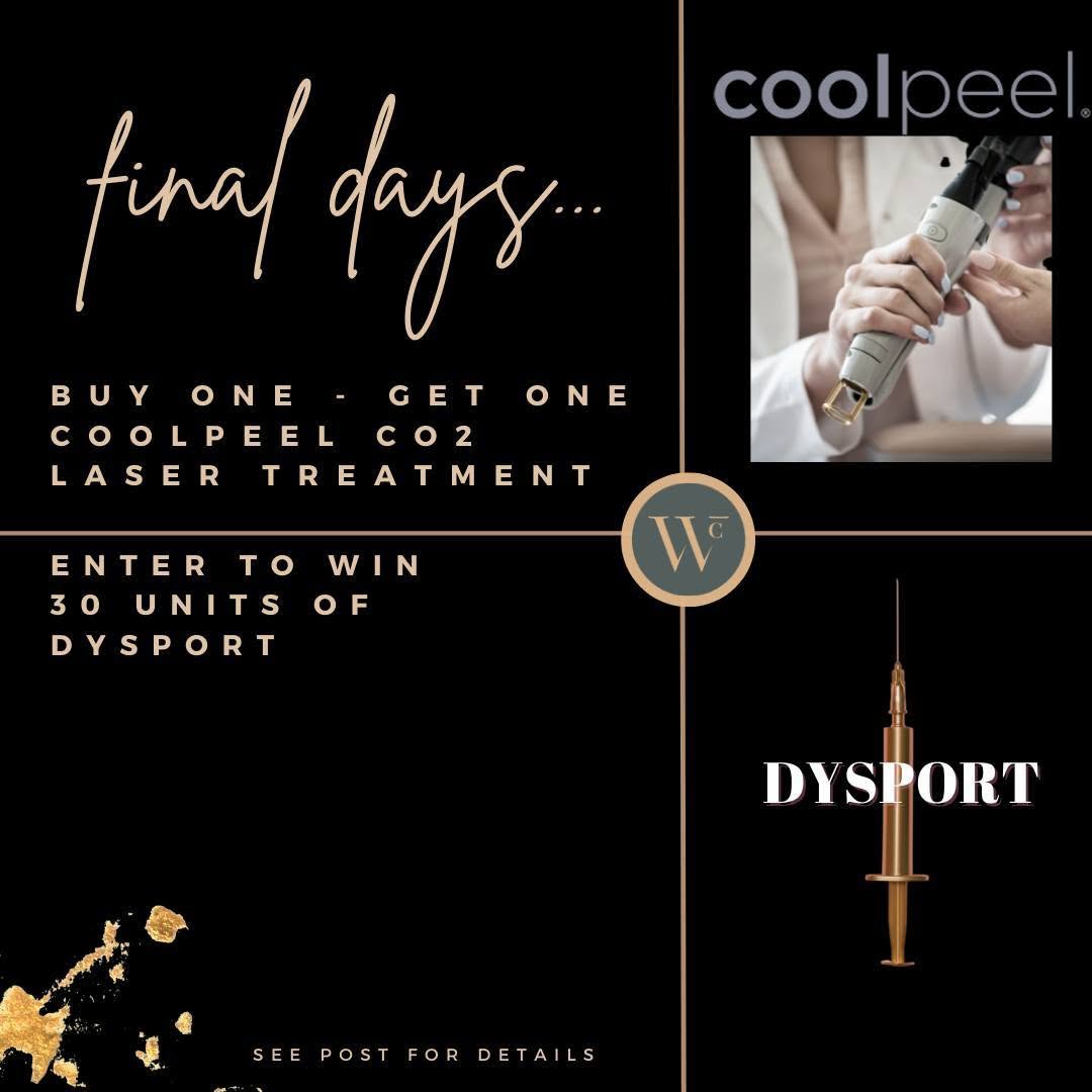 Instagram post by Dr. Carl N. Williams, Jr.: ▪️▪️ We are getting down to the FINAL DAYS for our BOGO CoolPeel treatment (buy one, get one) and for your chance to enter to win 30 units o…