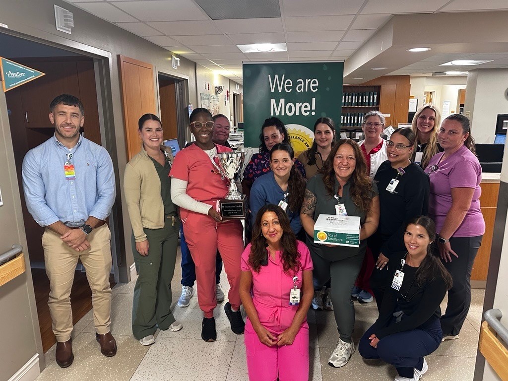 Instagram post by Dr. Caroline J. Plamondon: At Southcoast Health, delivering exceptional, patient-centered care is at the heart of everything we do. This month we congratulate the St. …