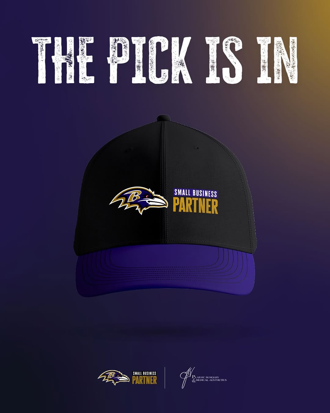 Instagram post by Dr. Carrie Houssock: All Eyes on the Draft! 🏈 As proud Baltimore Ravens Small Business Partners, we’re excited to be part of the team’s journey this season and …