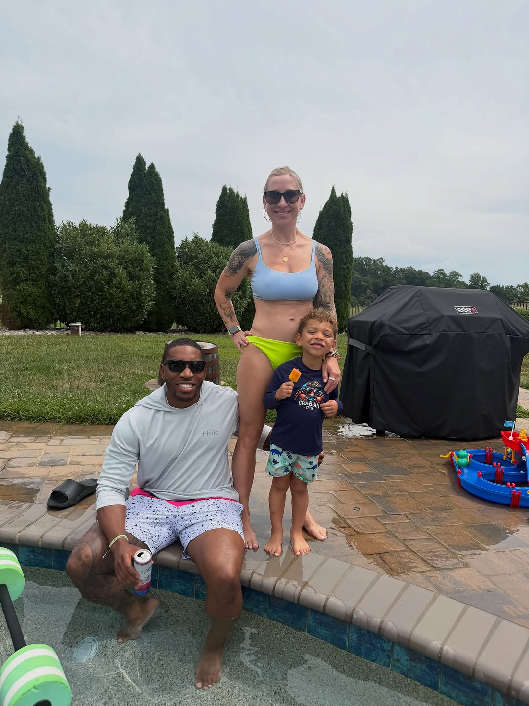 Instagram post by Dr. Carrie Houssock: Saturday was our @jevplasticsurgery pool party! 👙☀️💦 This group is something special, and getting everyone together on a day off is no sma…