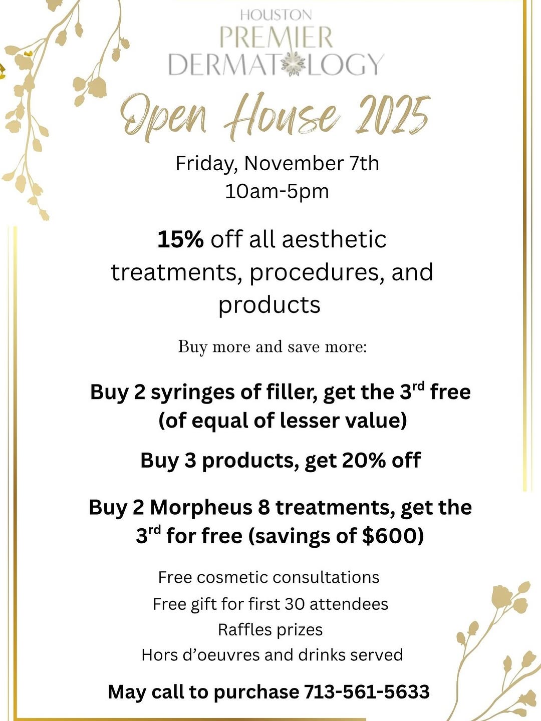 Instagram post by Dr. Catherine Papasakelariou: It’s almost time! Stop by or call to purchase! #houstonpremierdermatology #boardcertifieddermatologist #whoinjectsyoumatters