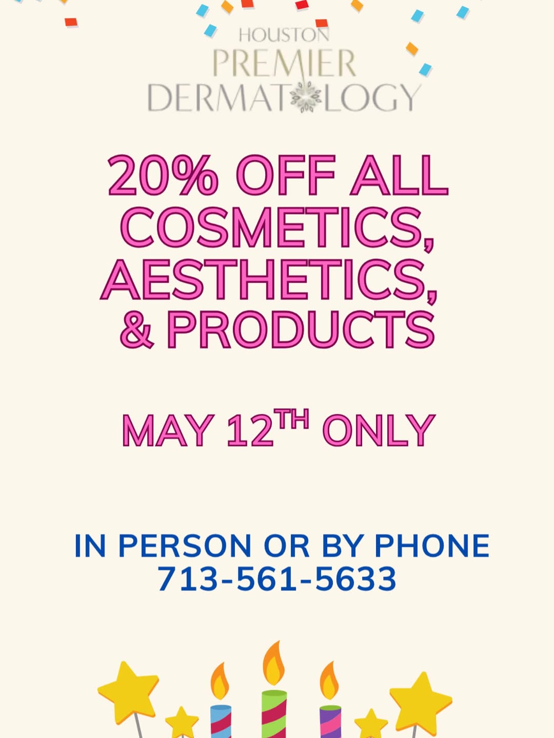 Instagram post by Dr. Catherine Papasakelariou: 20% off one day only!! Call and pre-purchase your cosmetic treatments for the year! #boardcertifieddermatologist #whoinjectsyoumatters #boto…