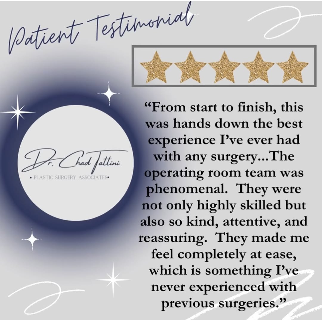 Instagram post by Dr. Chad Douglas Tattini: It takes a team 🥇🤩 #plasticsurgeryclinic #plasticsurgeon #plasticsurgeons #cosmeticsurgery #cosmetics