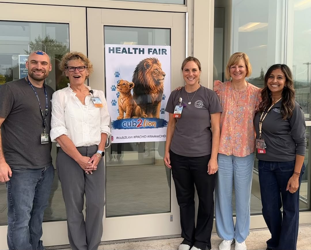 Instagram post by Dr. Chance T. Kaplan: ❤️ Sometimes the most meaningful conversations happen outside the exam room. Last month, Penn State Health’s Congenital Heart Center brought…